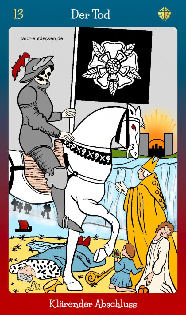 Tarotkarte "Der Tod" Nr. 13 im Tarot mit Bedeutung